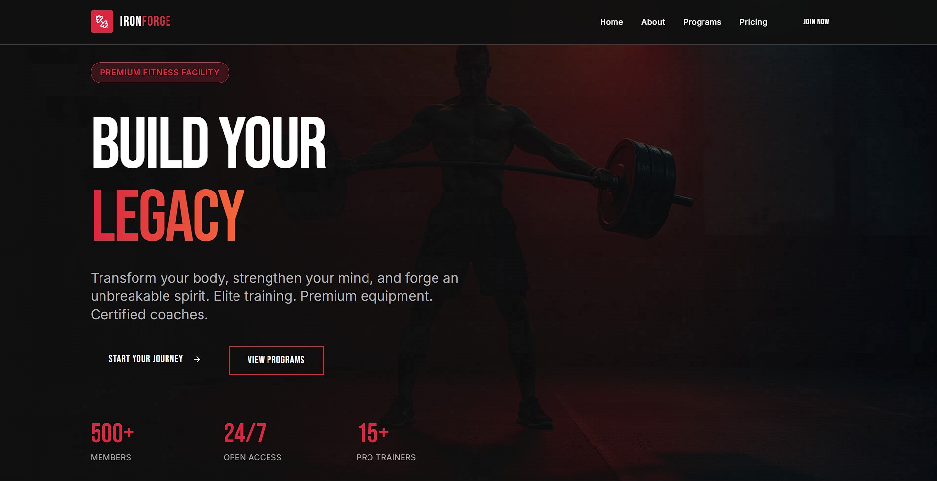 Apex Fitness — High-Performance Gym Website
